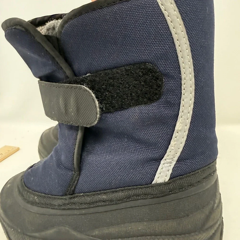LL Bean Toddler Snow Boots Navy Blue Black Waterproof Winter 244950 Size 8
